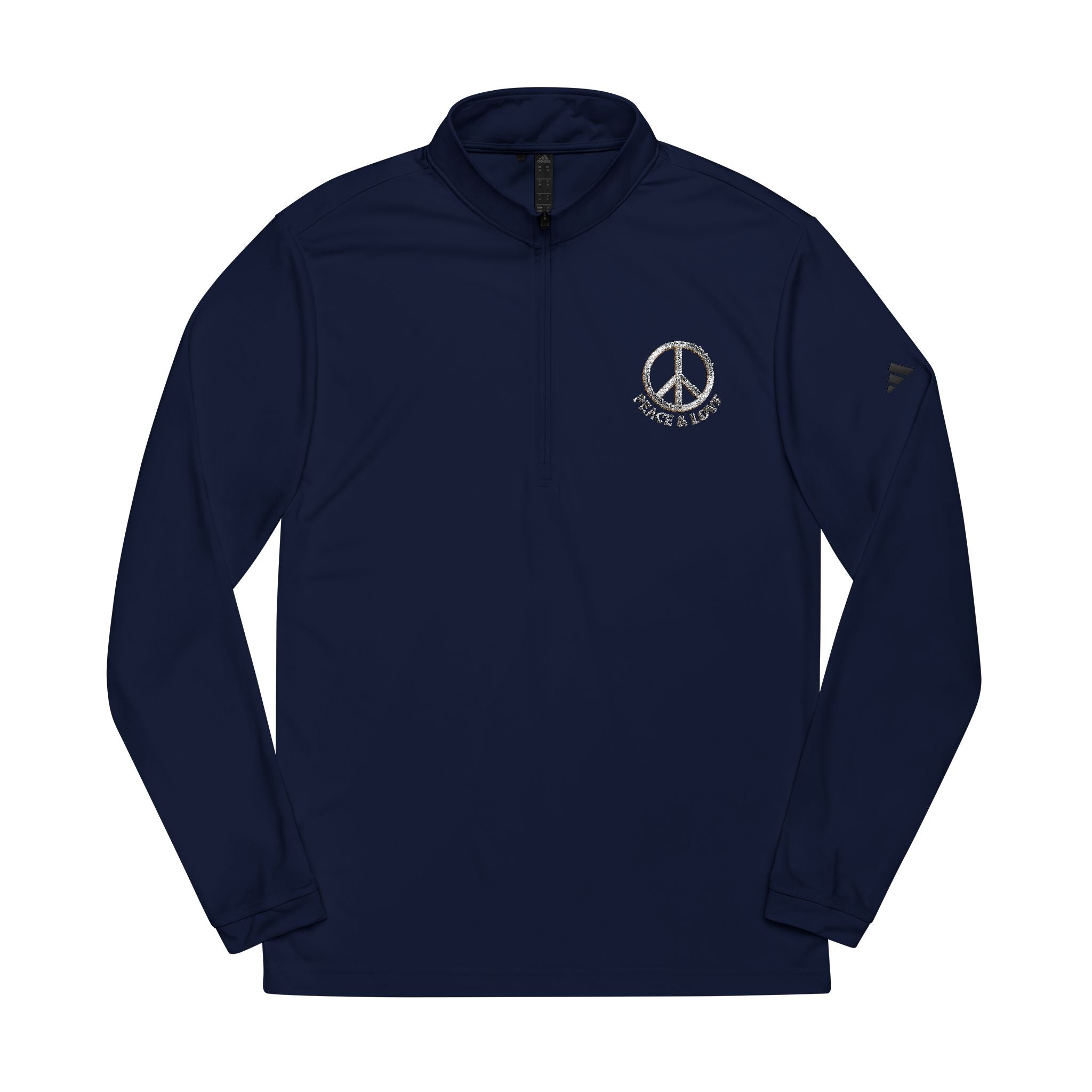 Embroidered Quarter-Zip Pullover — Minimal Tennis-Inspired Athletic Top