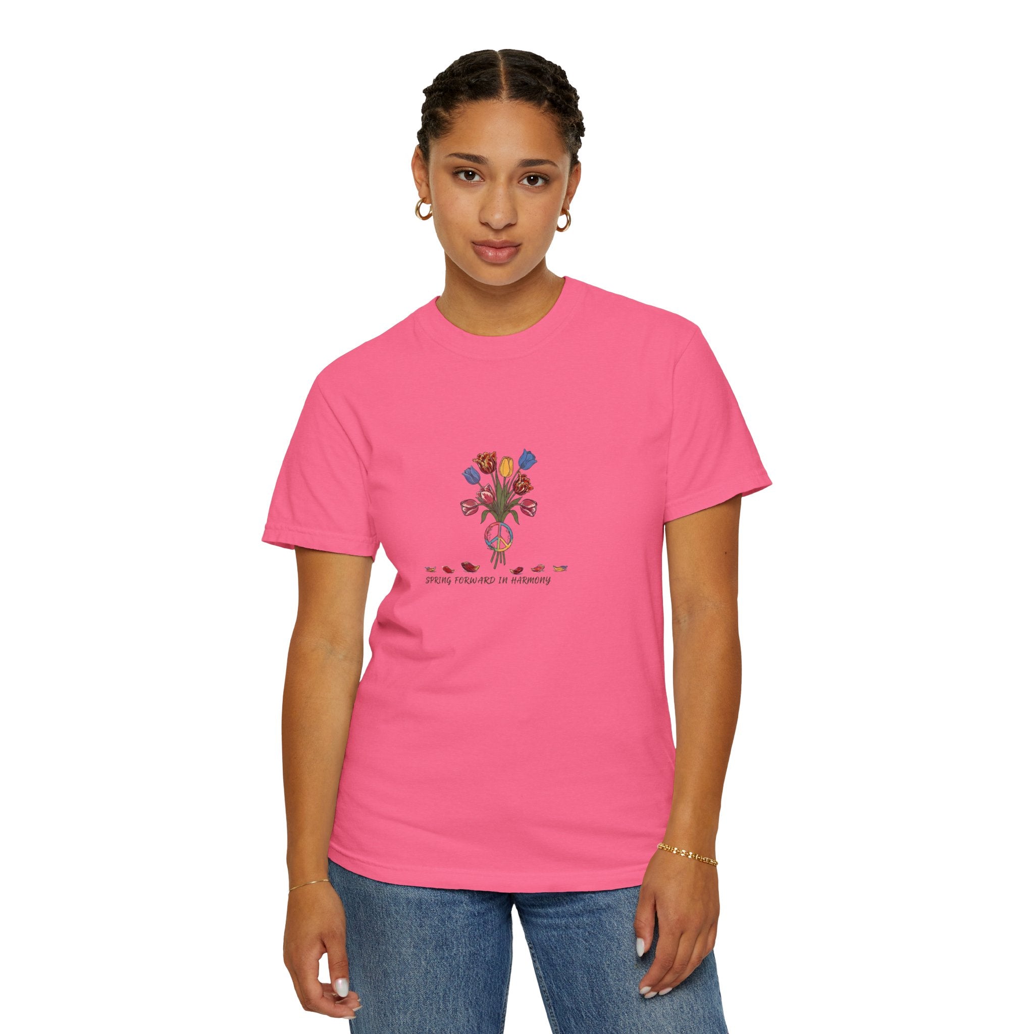 Floral Bones Tee — 'Strong Through It All' Graphic T‑Shirt