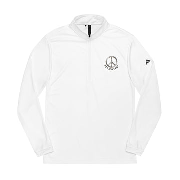 Embroidered Quarter-Zip Pullover — Minimal Tennis-Inspired Athletic Top