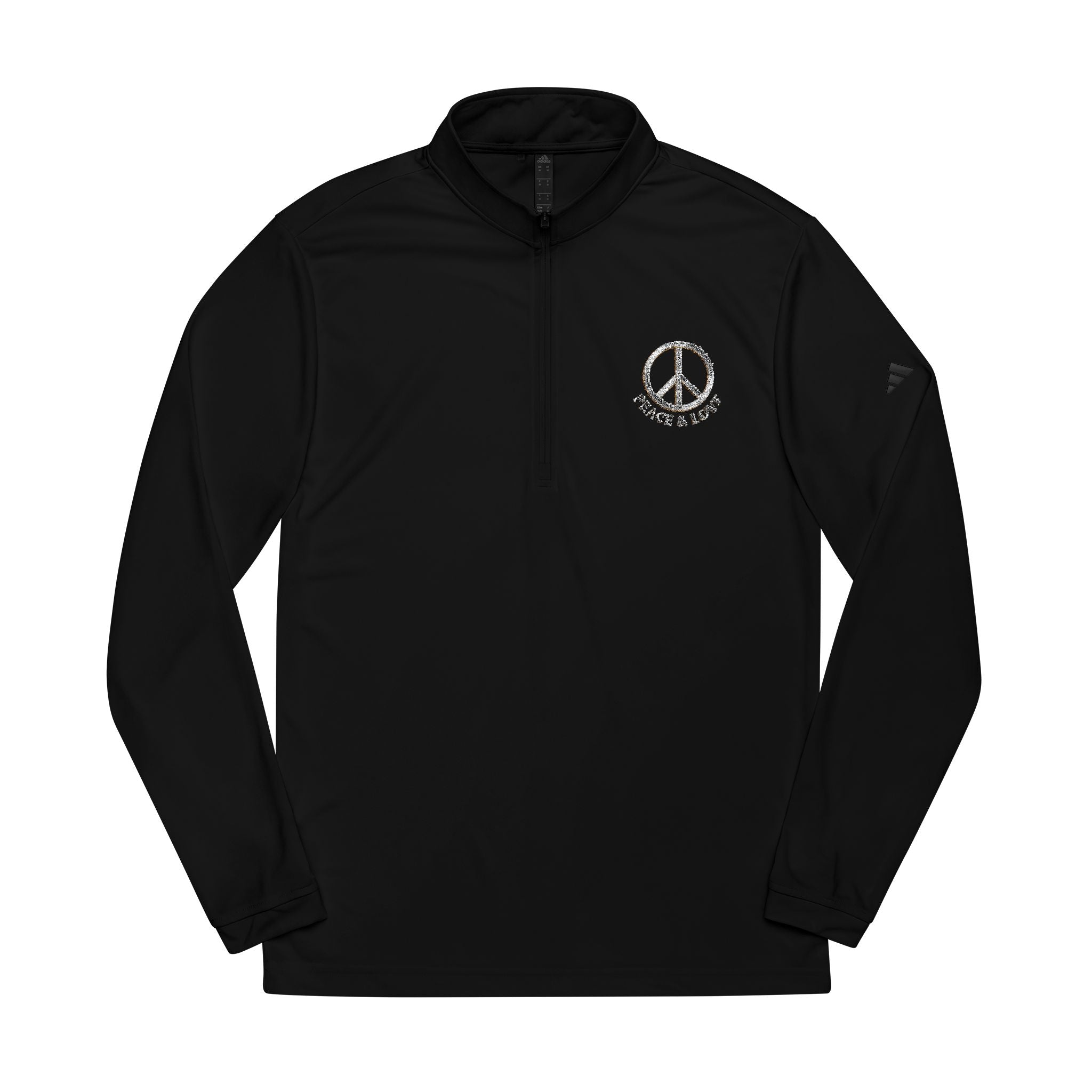 Embroidered Quarter-Zip Pullover — Minimal Tennis-Inspired Athletic Top