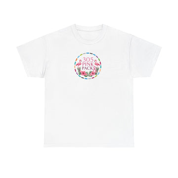T-Shirt — 305 Pink Pack Floral Logo Tee