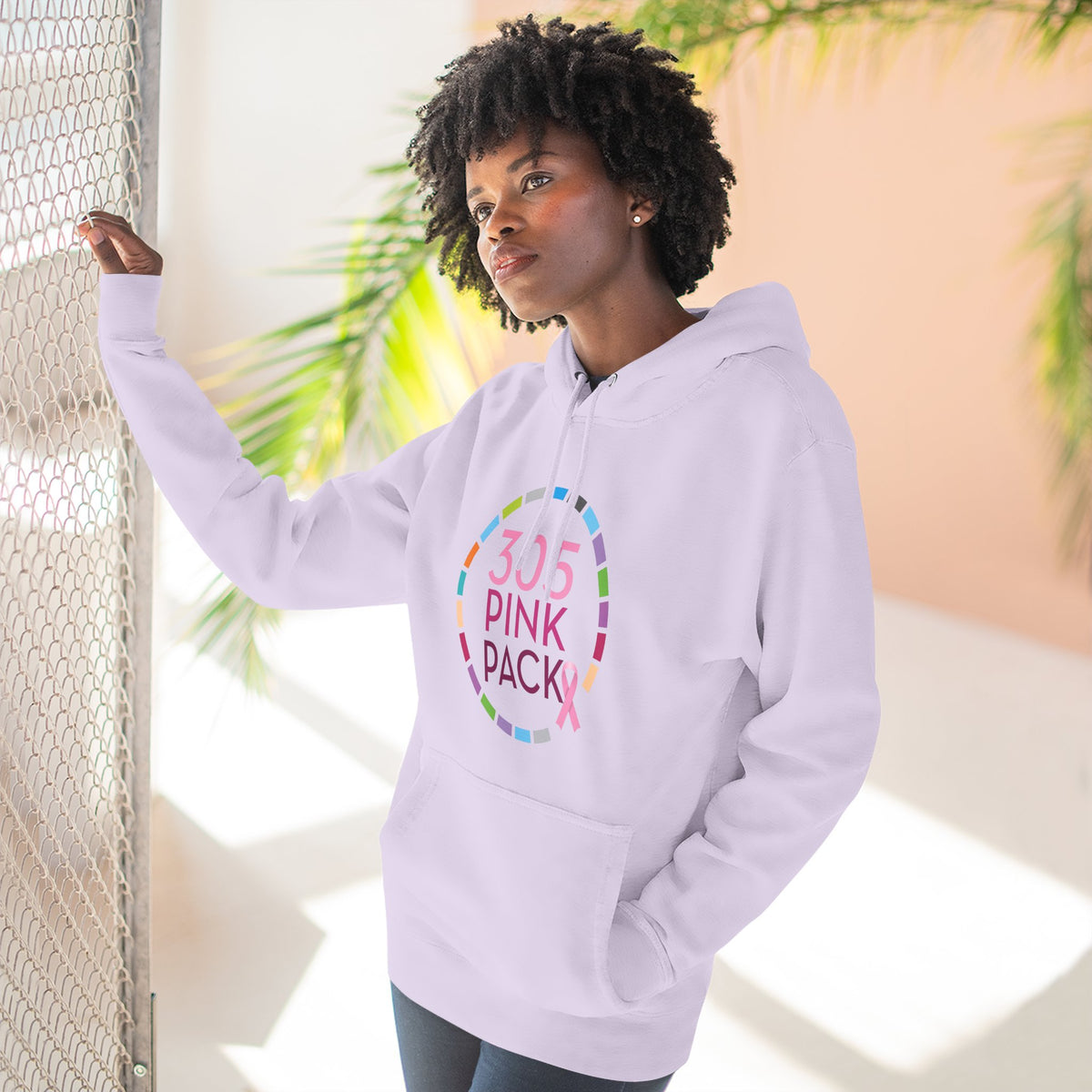 305 Pink Pack Breast Cancer Awareness Hoodie