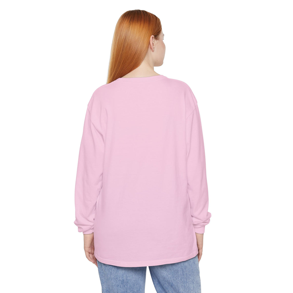 Find The Peace Long Sleeve Tee — Minimal Peace Sign Graphic
