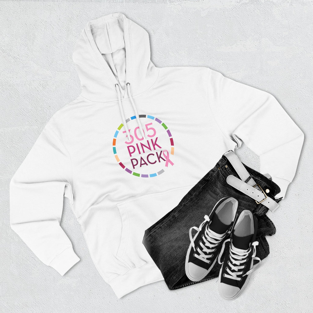 305 Pink Pack Breast Cancer Awareness Hoodie