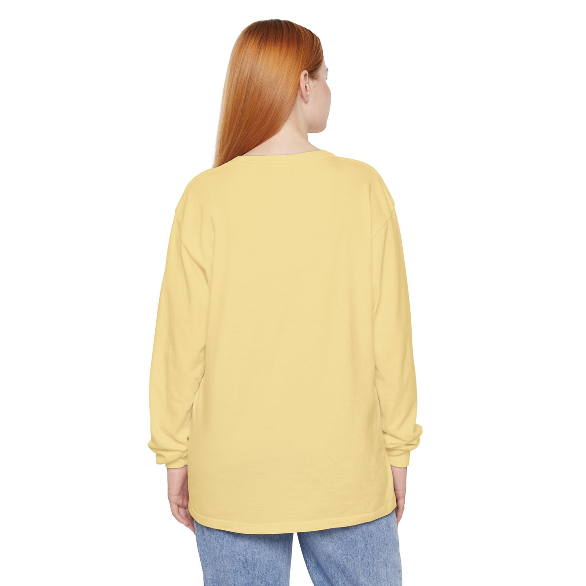 Find The Peace Long Sleeve Tee — Minimal Peace Sign Graphic