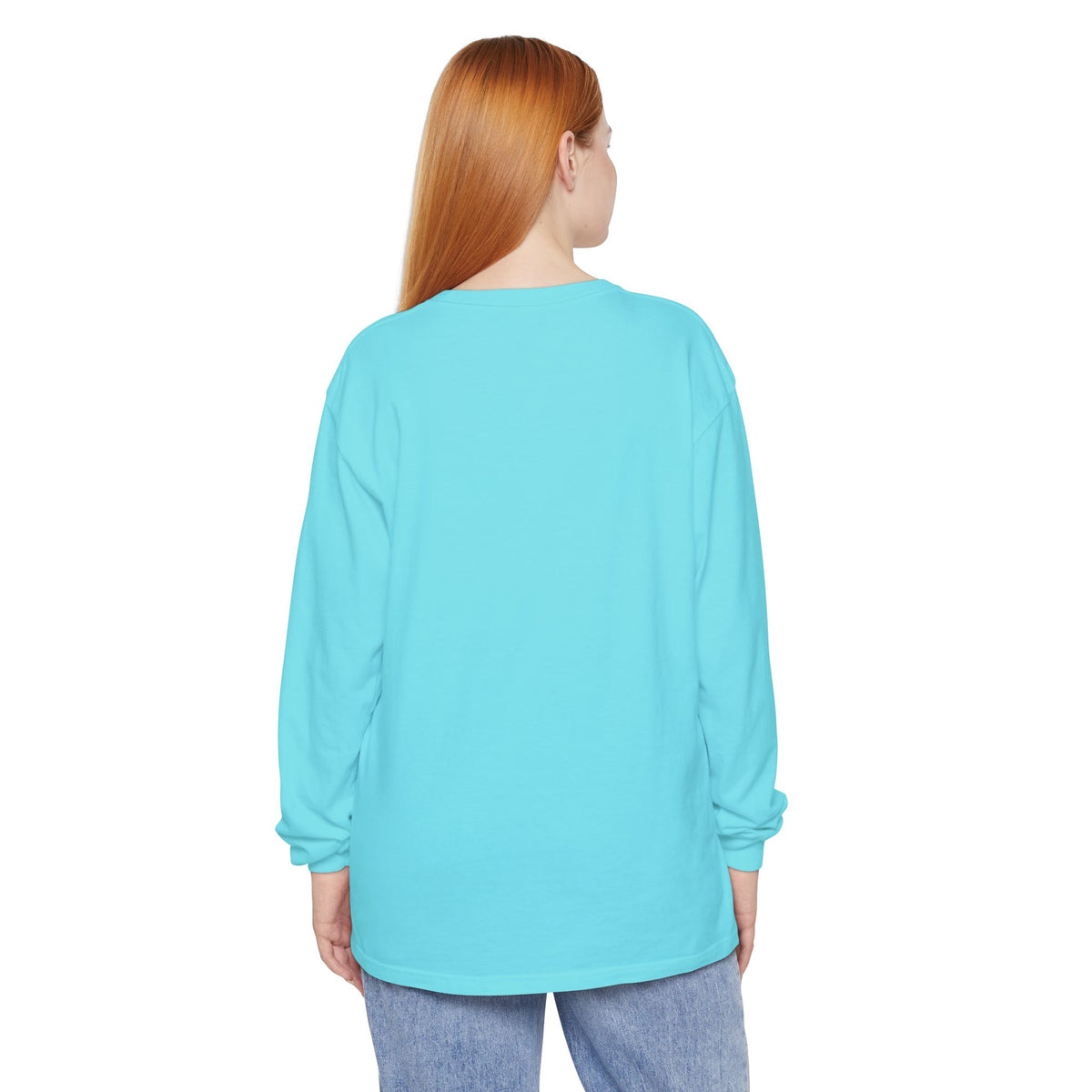 Find The Peace Long Sleeve Tee — Minimal Peace Sign Graphic