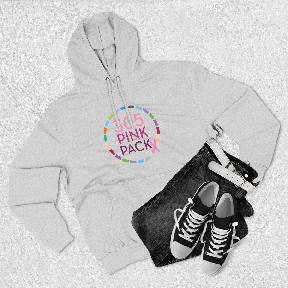 305 Pink Pack Breast Cancer Awareness Hoodie - Hoodie - Start In Style Group