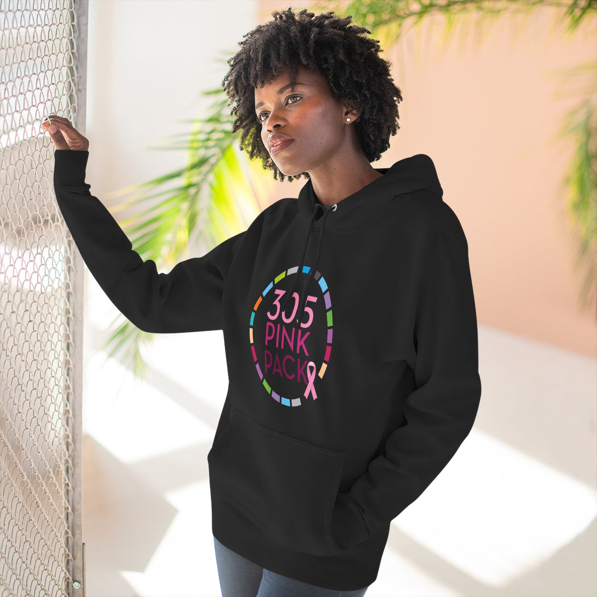 305 Pink Pack Breast Cancer Awareness Hoodie