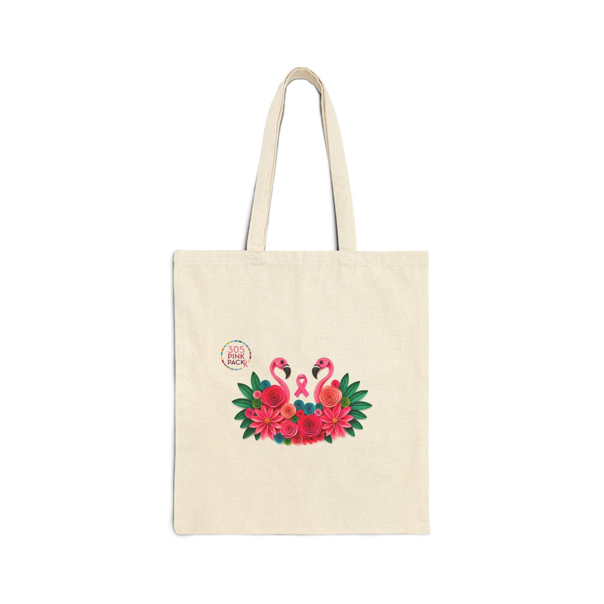 305 Pink Pack Cotton Canvas Tote Bag