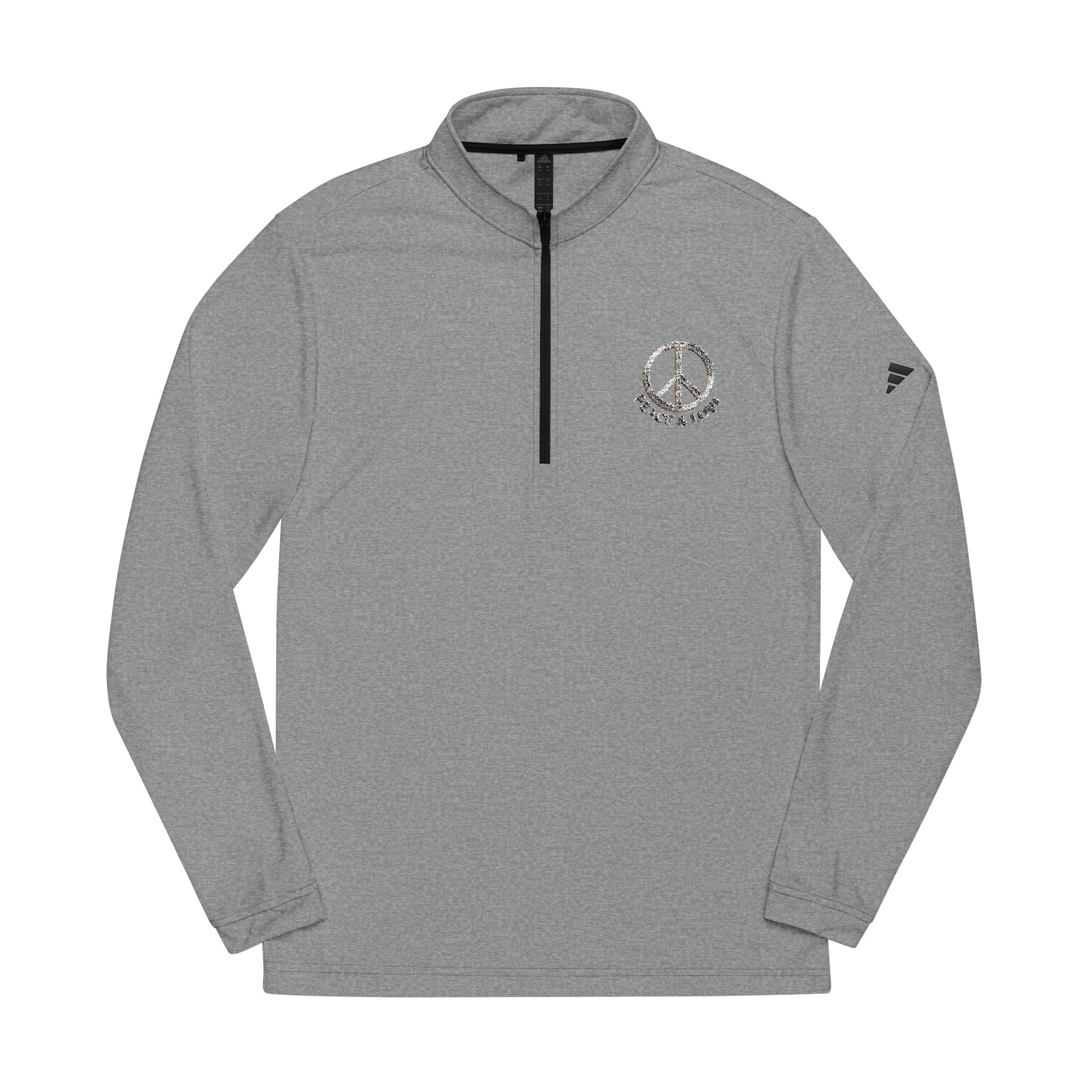Embroidered Quarter-Zip Pullover — Minimal Tennis-Inspired Athletic Top