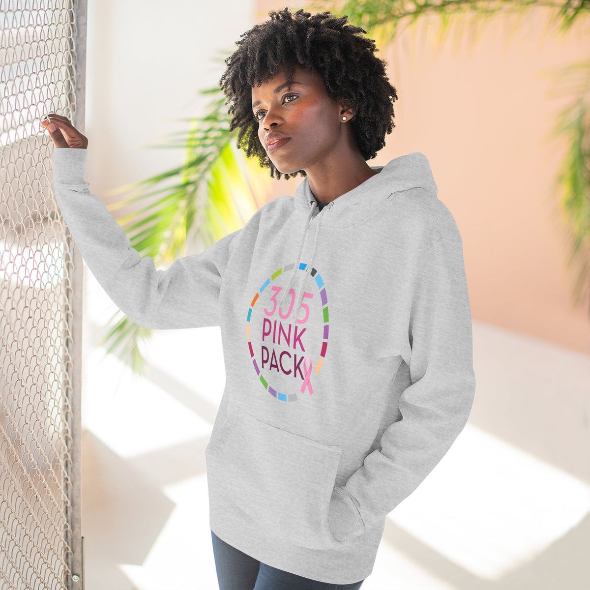 305 Pink Pack Breast Cancer Awareness Hoodie