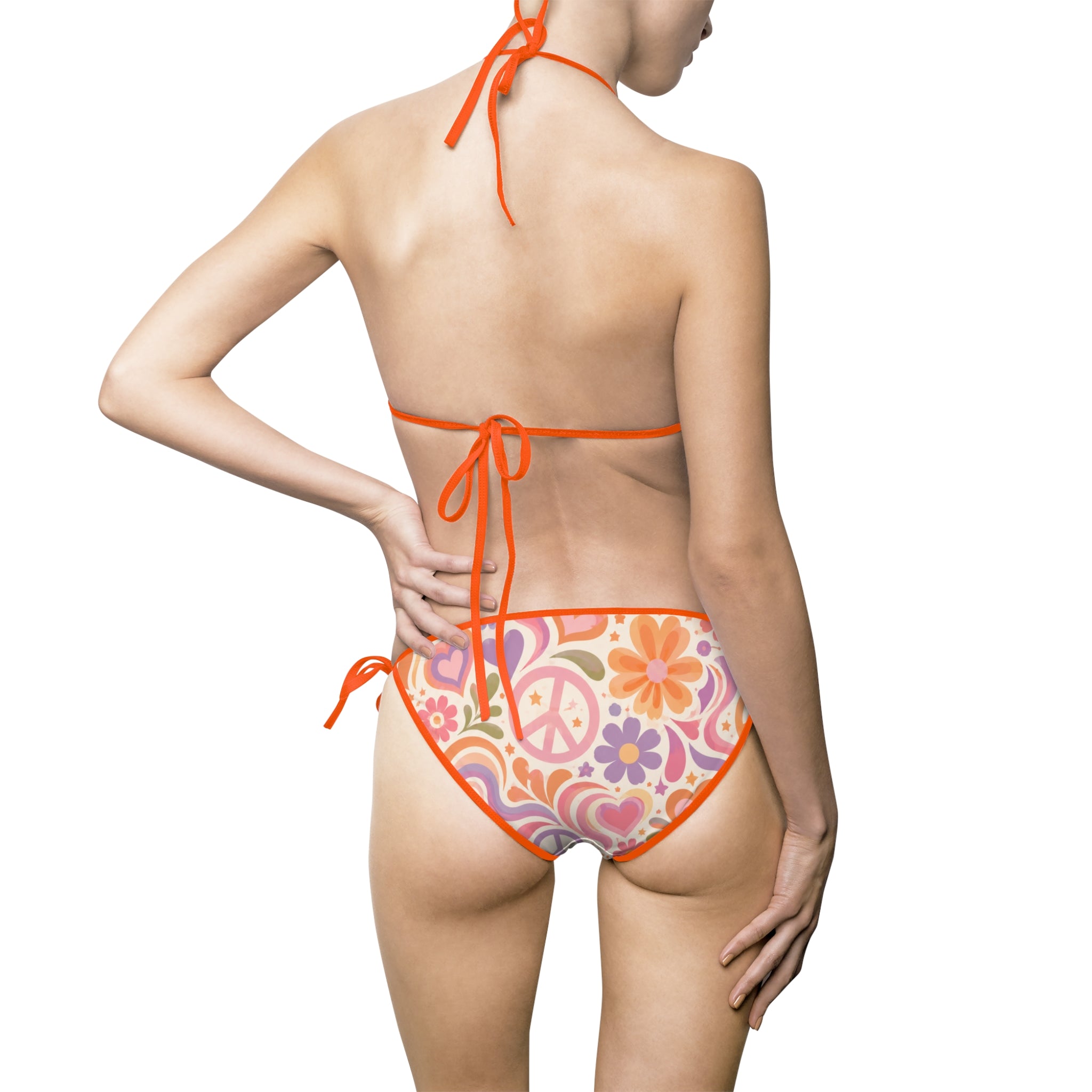 Floral Paisley Tie-Side Bikini — Women’s Triangle Swimsuit