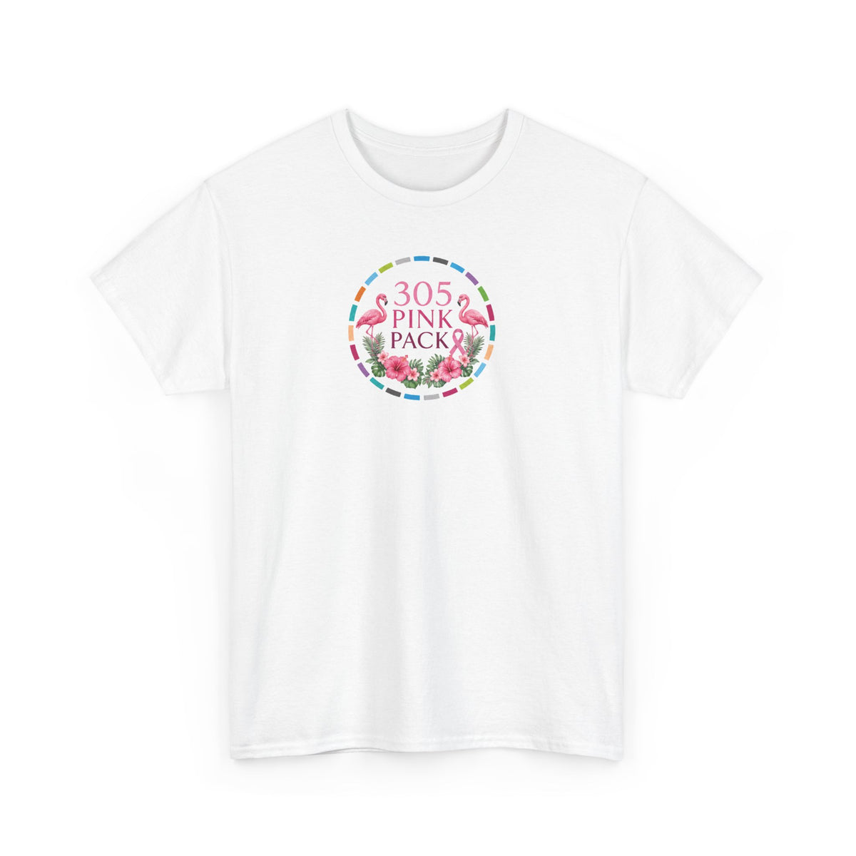 T-Shirt — 305 Pink Pack Floral Logo Tee