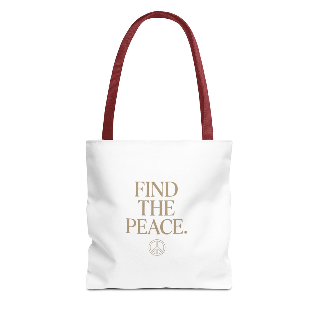 Find The Peace Tote Bag – Minimalist Inspirational Canvas Carryall - Bags - Start In Style Group