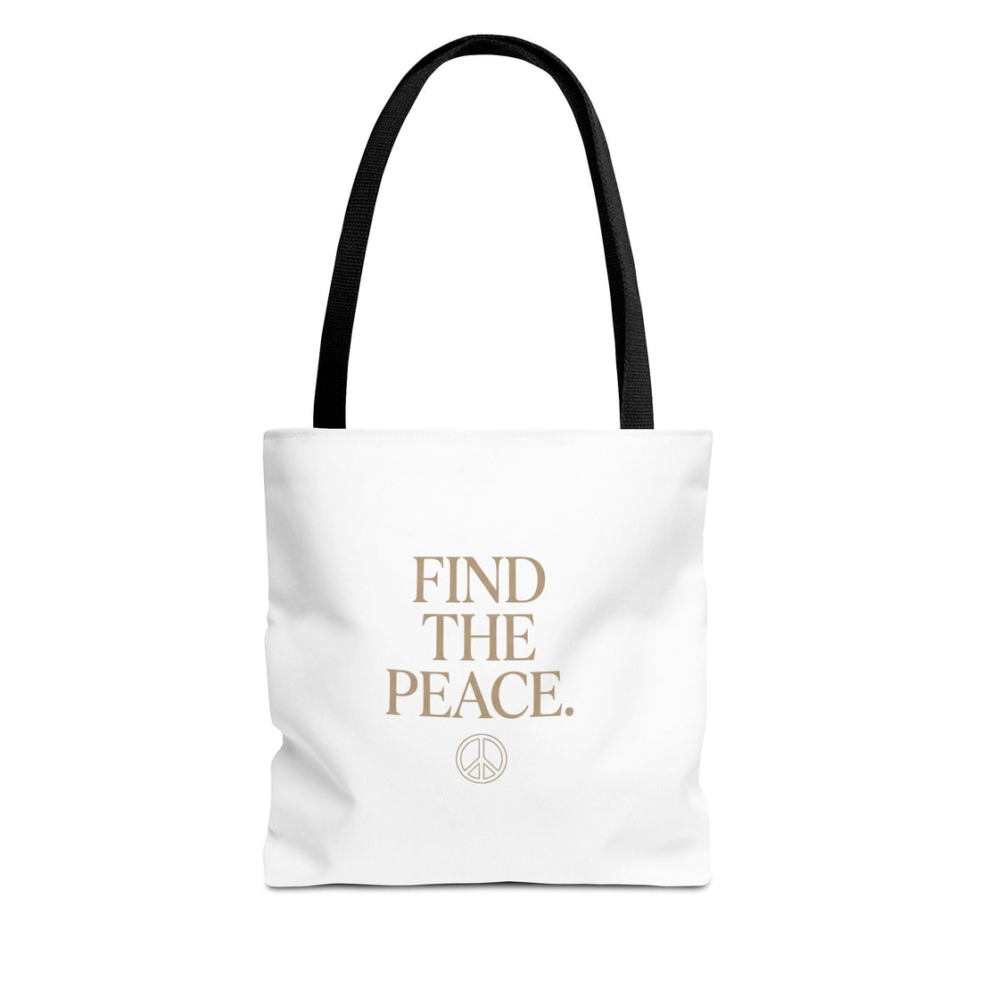 Find The Peace Tote Bag – Minimalist Inspirational Canvas Carryall - Bags - Start In Style Group