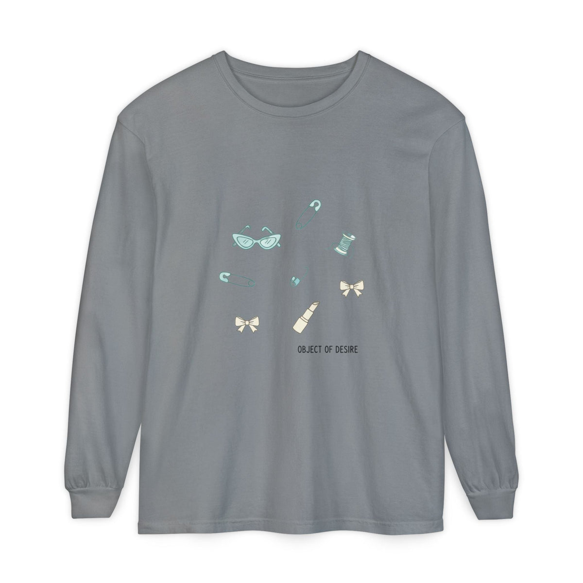 Long Sleeve T‑Shirt — Minimalist 'Object of Desire' Icons - Long-sleeve - Start In Style Group