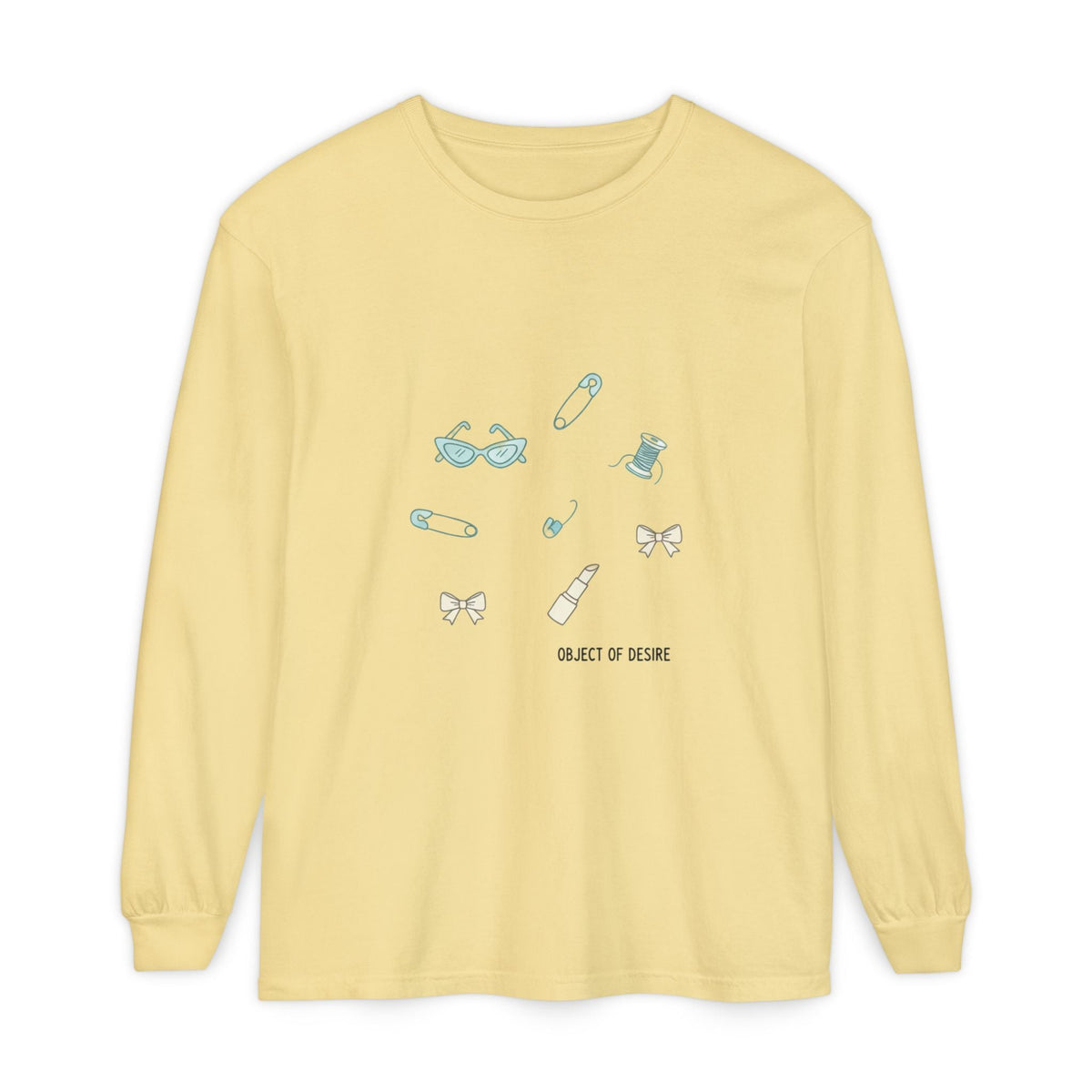 Long Sleeve T‑Shirt — Minimalist 'Object of Desire' Icons - Long-sleeve - Start In Style Group