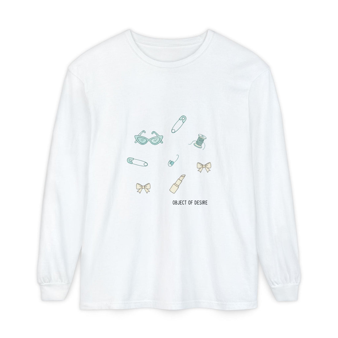 Long Sleeve T‑Shirt — Minimalist 'Object of Desire' Icons - Long-sleeve - Start In Style Group