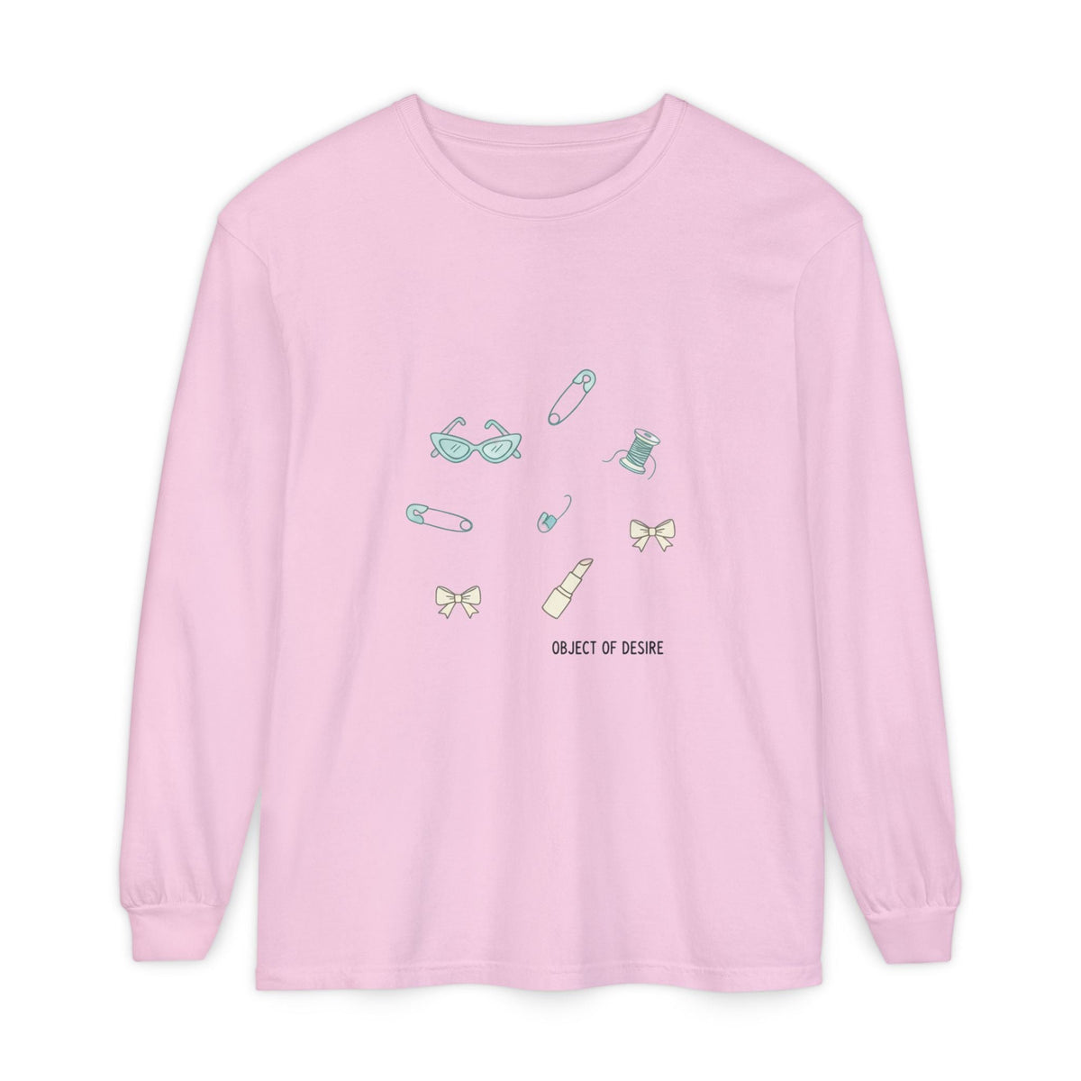 Long Sleeve T‑Shirt — Minimalist 'Object of Desire' Icons - Long-sleeve - Start In Style Group