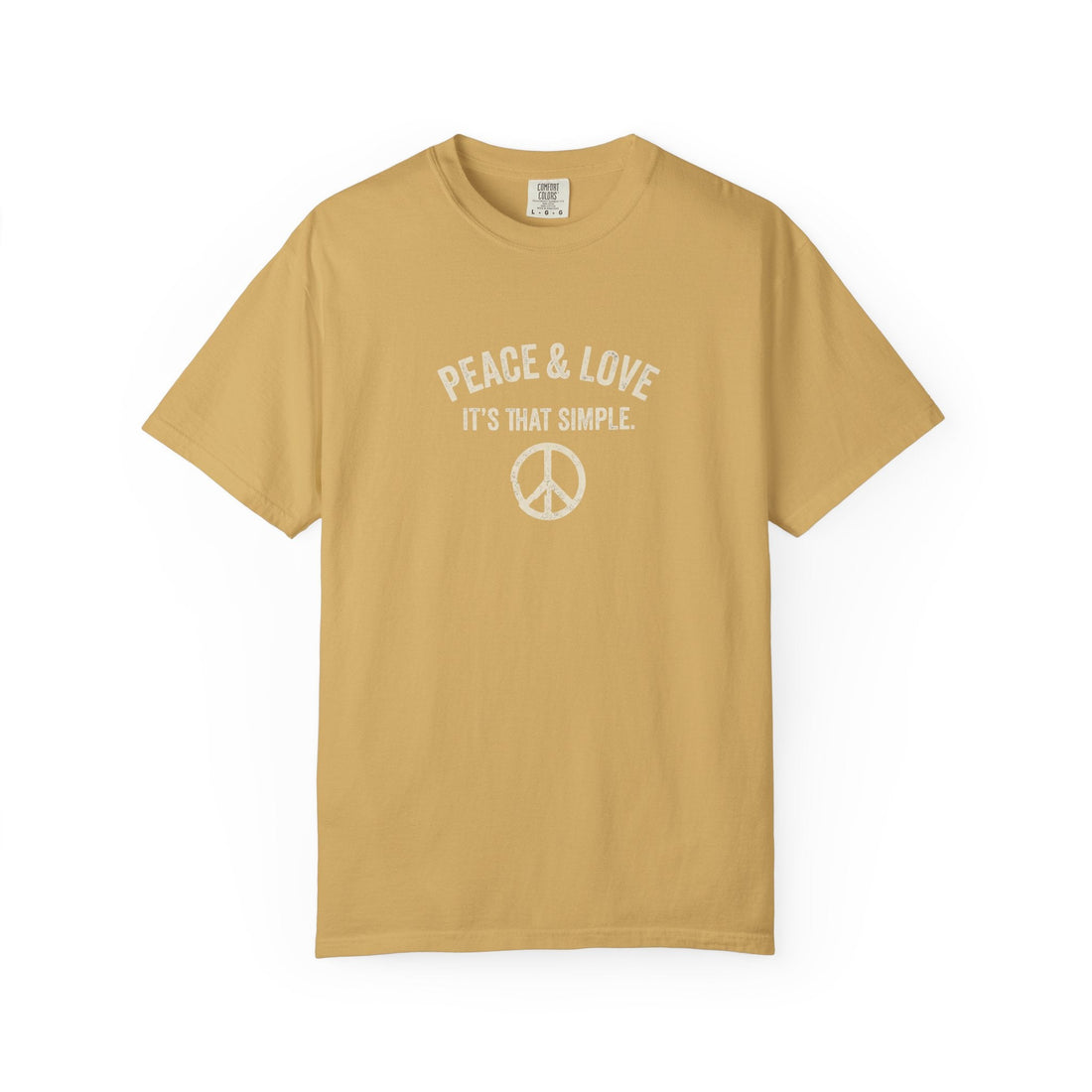 Peace & Love T-Shirt — 'It's That Simple' Vintage Peace Sign Tee - T-Shirt - Start In Style Group